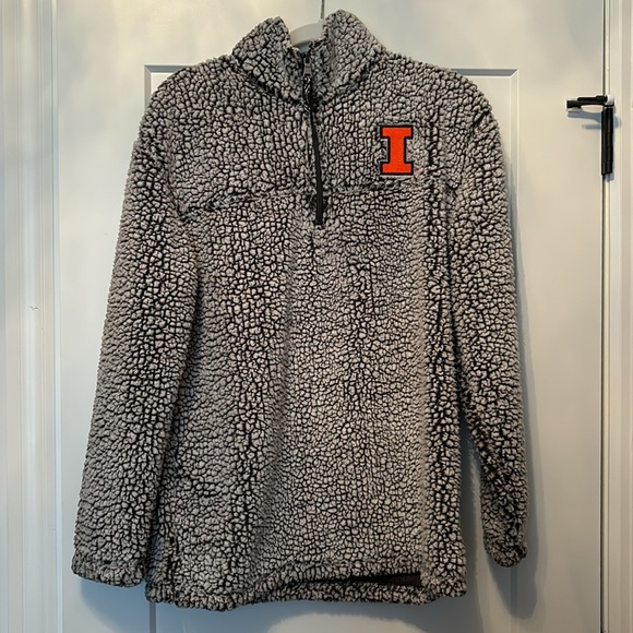 boxercraft Tops - Illini University of Illinois Boxercraft Sherpa Fleece Size M